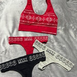 Lucky Brand Top and Thong Set
